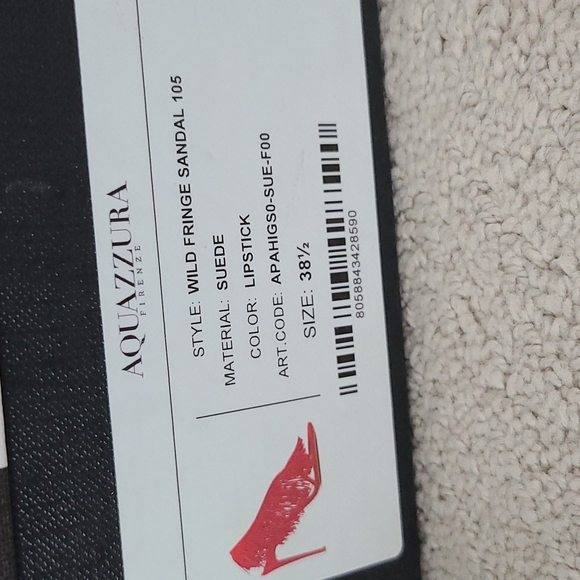 Aquazzura Wild Fringe Sandal 105 NEW IN BOX!! - Picture 7 of 7